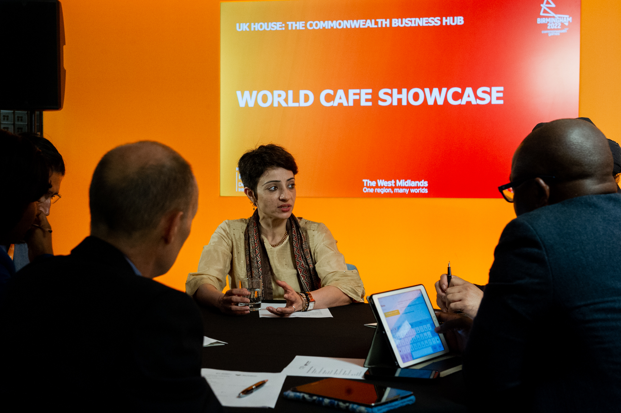 A networking event on the sidelines of the conference