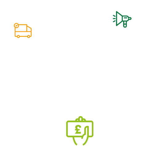 Icon representing key metrics from our broken plate report.