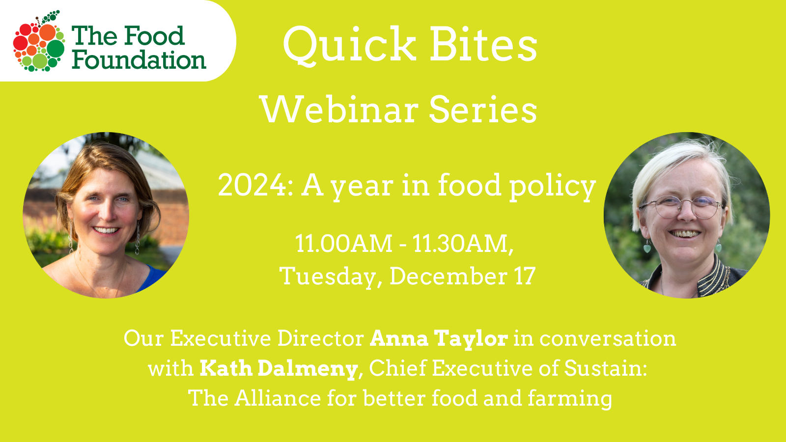 Quick Bites webinar Kath Dalmeny