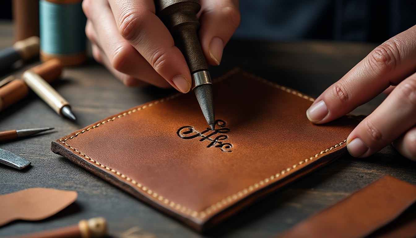 Faire graver ses initiales sur un article en cuir : les techniques