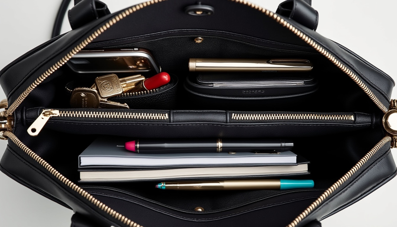 Organiser l&rsquo;intérieur d&rsquo;un sac : poches et organisateurs