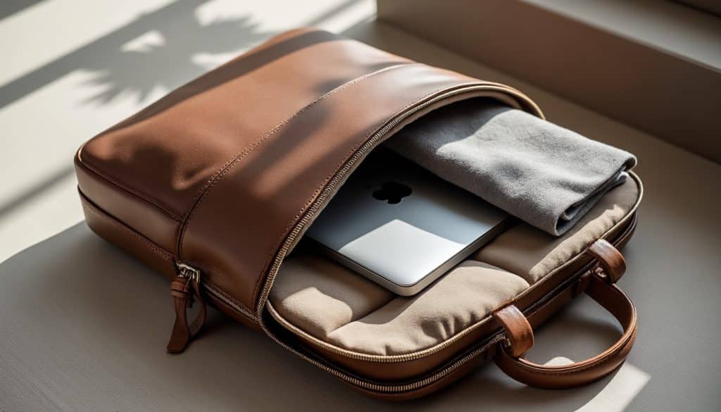 Sac à dos en cuir pour ordinateur : le rembourrage à exiger