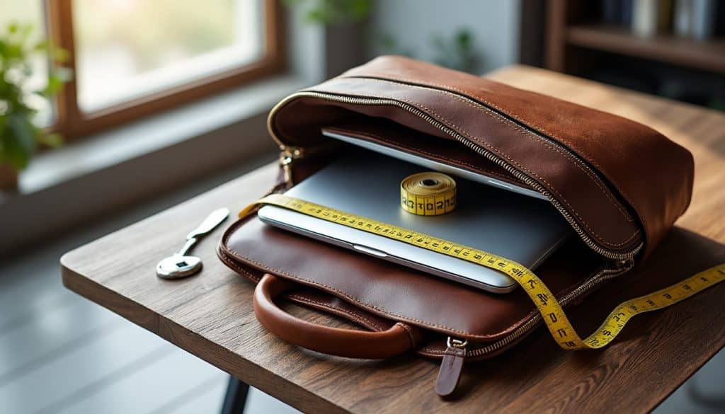 Sac à main pour ordinateur portable : les dimensions à vérifier