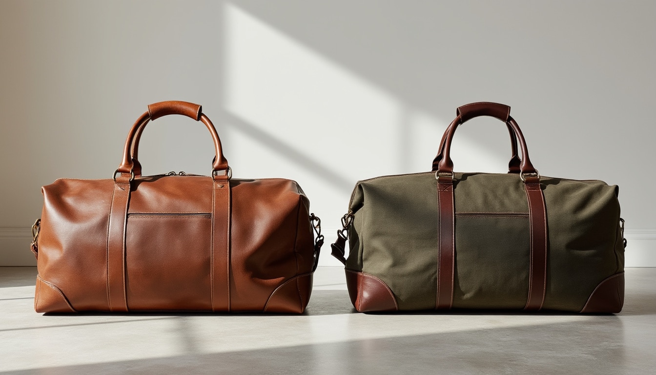 Sac de voyage en cuir ou toile enduite : le comparatif honnête