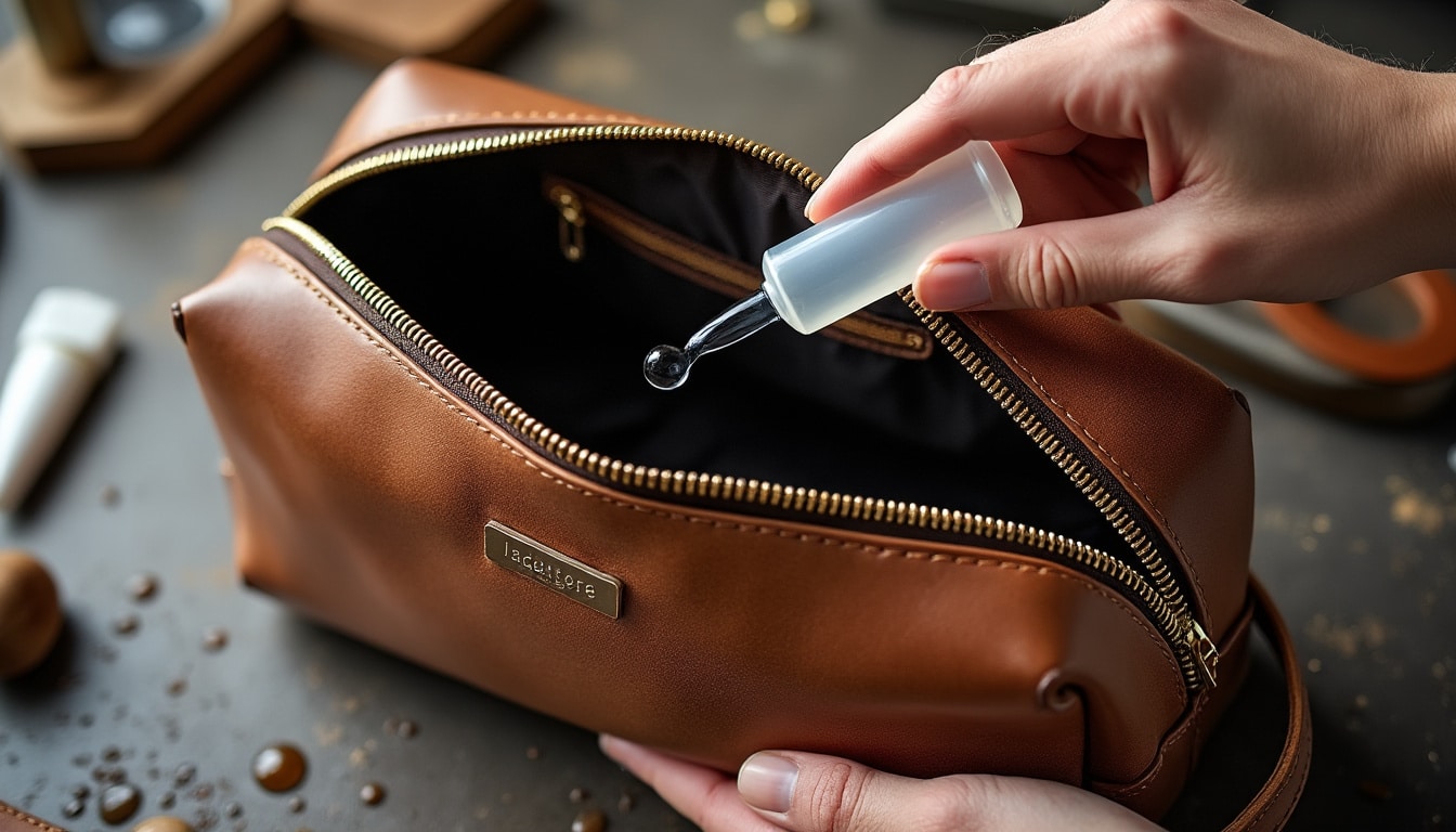 Trousse de toilette en cuir : l&rsquo;imperméabilisation intérieure