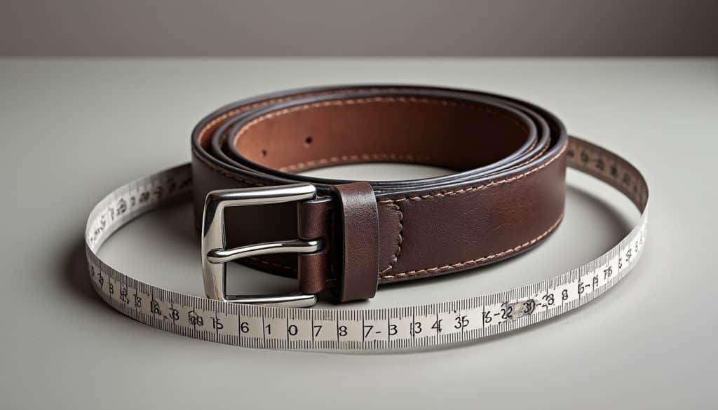 Ceinture en cuir : la taille se choisit en centimètres, pas en tailles